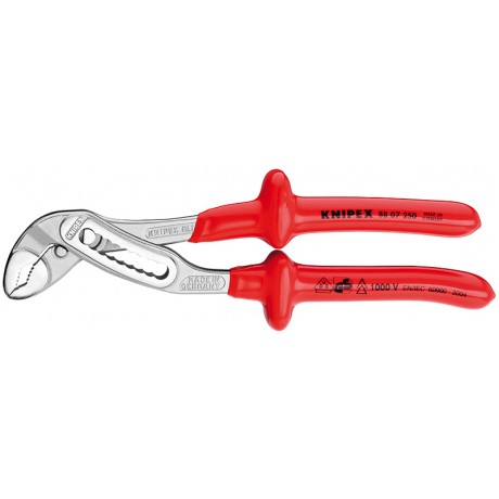 Кліщі трубні силові KNIPEX Aligator 88 07 250 (VDE 1000V)