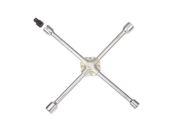 Ключ балонний хрестовий 4 головки (17, 19, 21, 22 мм) з квадратом 1/2"