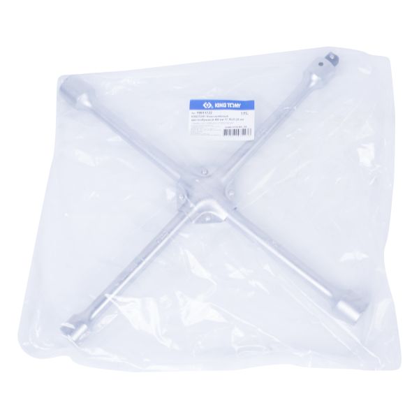 Ключ балонний хрестовий 4 головки (17, 19, 21, 22 мм) з квадратом 1/2"