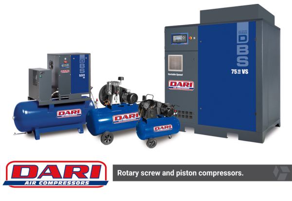 Компресор гвинтовой DBS 22-08 ES (8 БАР-3400 л/хв) с осушувачем