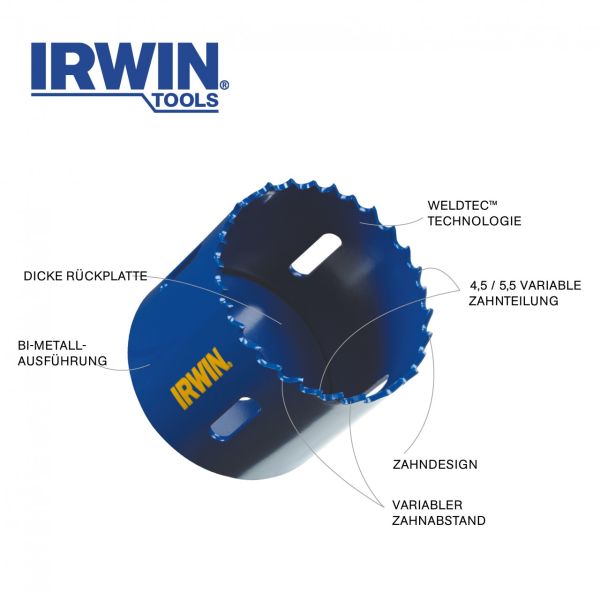 Коронка по металу IRWIN біметалева IRWIN BI-METAL HOLESAW 32MM