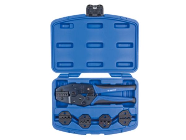 Крімпер храповичний для обжима ізольованих накінечників 5 одиниць