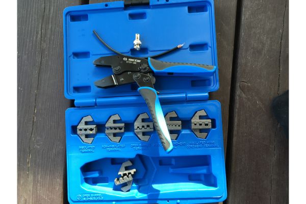 Крімпер храповичний для обжима ізольованих накінечників 7 одиниць