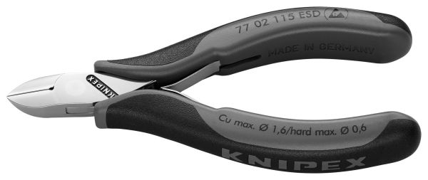 Кусачки бокові для електроніки KNIPEX 77 02 115 ESD