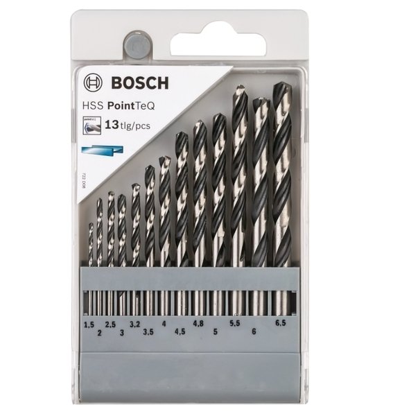 Набір свердел по металу HSS PointTeQ 13 шт.