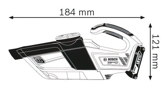 Пилосос Bosch Professional, 1х4.0Ah ProCore18V (0.615.990.M3K)
