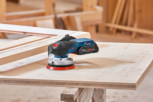 Шліфмашина ексцентрикова акумуляторна Bosch GEX 18V-125 (0.601.372.201)