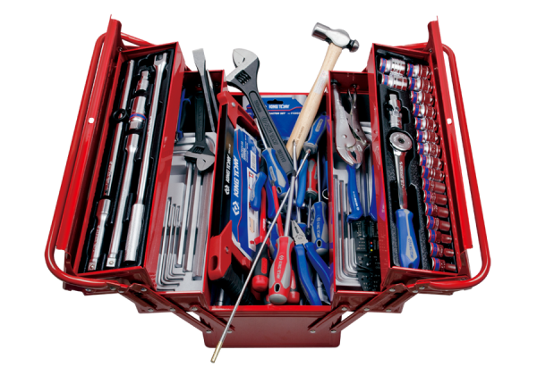 Набір інструмента 132од. 10-32  мет. ящик на 5 відділень