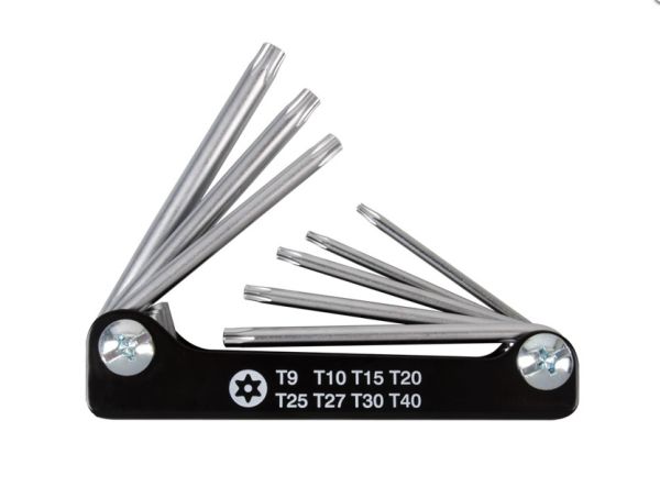 Набір Torx 8 од. шестигранників (Т 9-Т40) з отвором в ручці  KINGTONY 20318PR