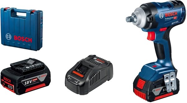 Гайковерт Bosch Professional GDS 18V-400, 2*18 В GBA 5 Аг (0.601.9K0.020)