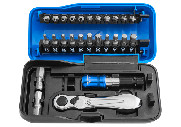 Набір біт і трищітка в кейсі 26 одиниць KING TONY