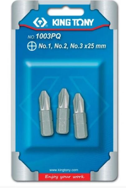 Набір біт 1/4" 3 шт. (1025P SERIES)