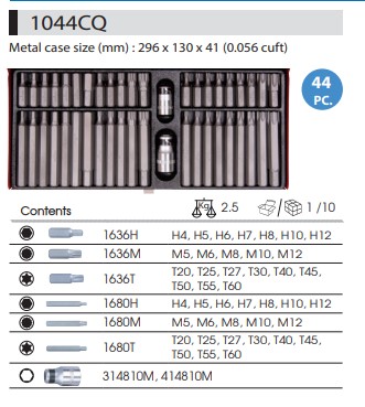 Набір біт 44 одиниць