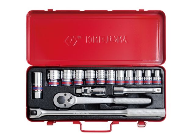 Набір головок 3/8"-1,1/16" 16 одиниць 12-гранн.