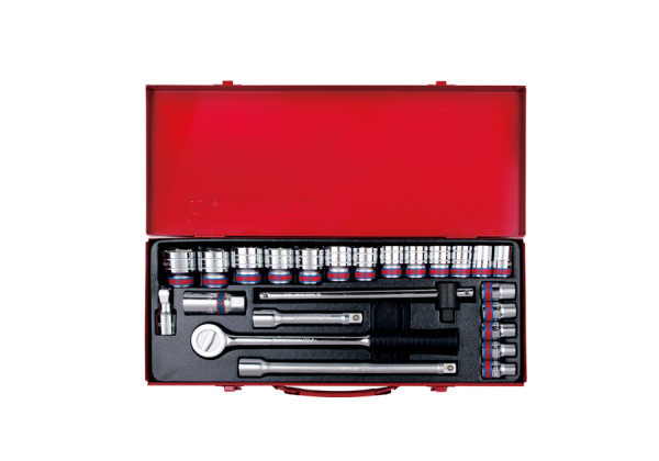 Набір головок 1/2" 24 одиниць 6-ти гранних