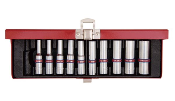 Набір глубоких торцевих головок 1/4" 10 одиниць