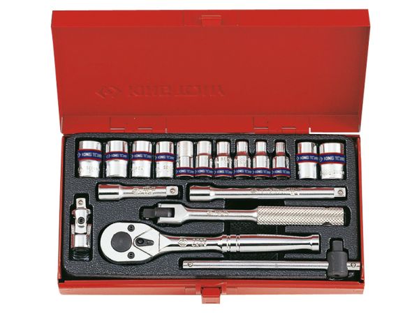 Набір головок 1/4" 18 одиниць (4-12 мм)