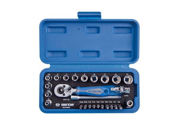 Набір торцевих головок 6 гранних з принаддям 27 одиниць