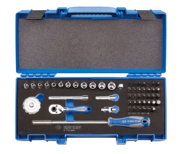 Набір головок 1/4" 53 одиниць з принаддям
