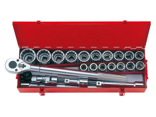 Набір головок 3/4" дюймові 23 одиниць 12-гранн.