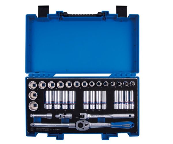 Набір головок з принаддям 3/8" 33 одиниць