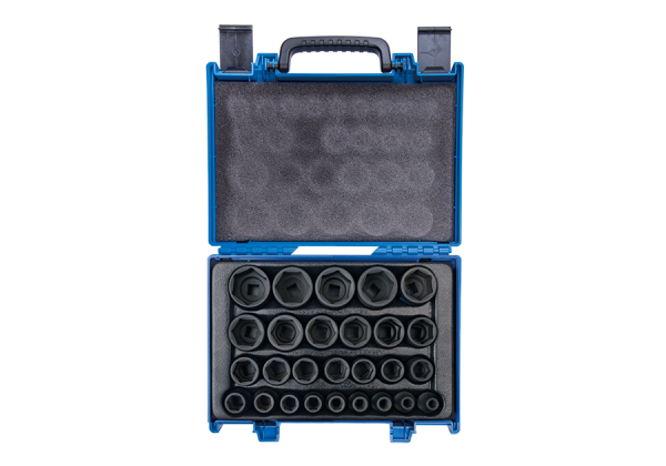 Набір головок ударних 1/2" 27 од. 6-ти гранні, 08-36 мм