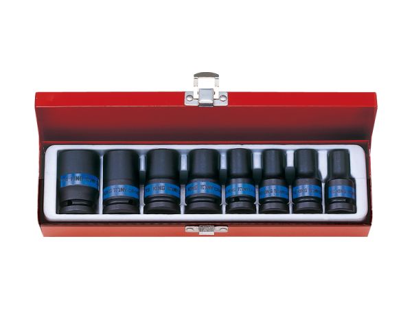 Набір головок ударних 1/2" 8 одиниць 10 - 24 мм тонкостінні (уп.1)