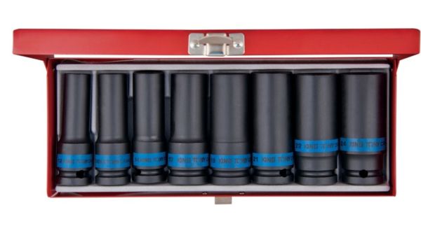 Набір головок ударних глибоких 1/2" 8 одиниць 12-23 мм