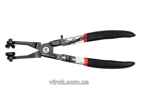 Щипці для розпірних затискуючих хомутів YATO Ø= 12 мм, l= 230 мм. з губками [6/36]