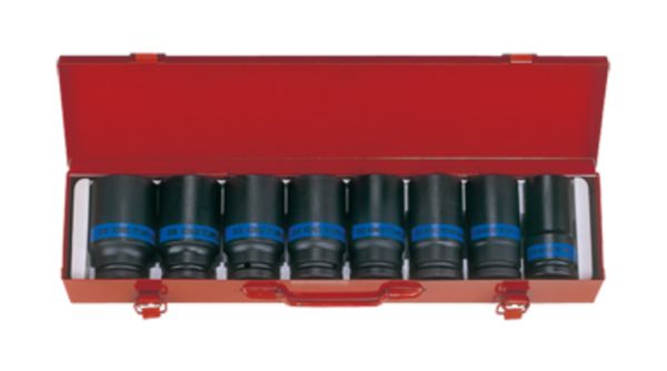 Набір головок ударних 3/4" 8 одиниць 26 - 38 мм подовжених (уп.1)