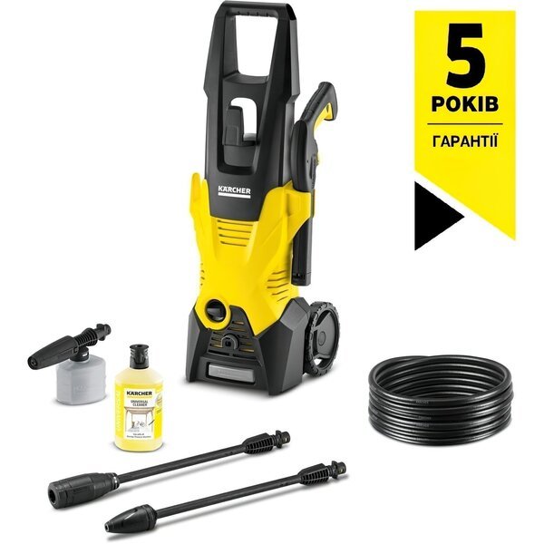 Мінімийка високого тиску Karcher K3 + Насадка пінна FJ 3 + Засіб для очищення RM 555 (9.612-094.0)