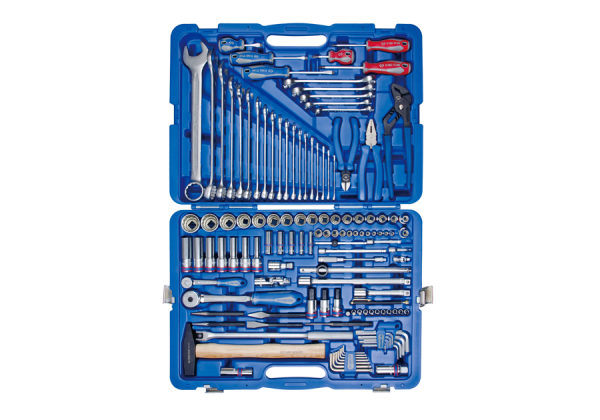 Набір інструментів 128 одиниць 1/4"+1/2"