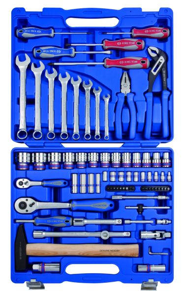 Набір інструментів 77 одиниць 1/4"+1/2"