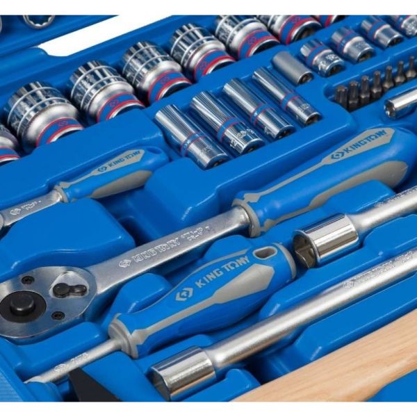 Набір інструментів 77 одиниць 1/4"+1/2"