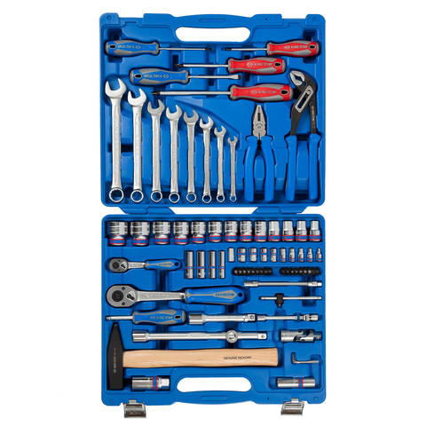 Набір інструментів 77 одиниць 1/4"+1/2"