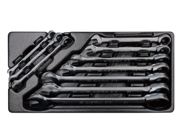 Набор ключей комби с трещоткой 10 ед. в ложементе
