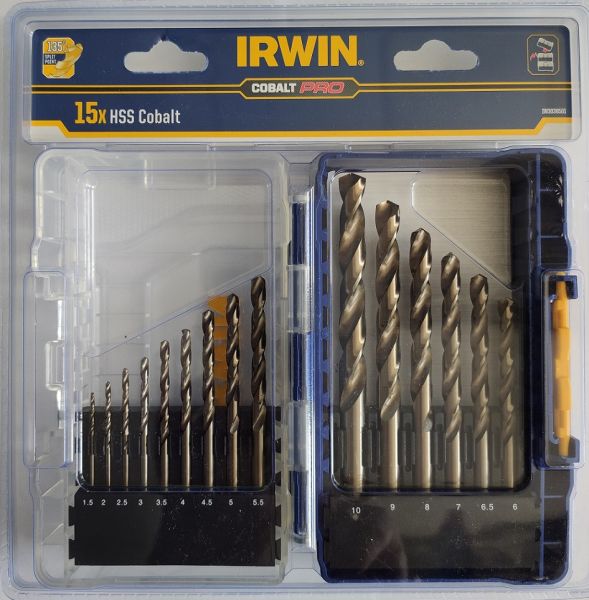 Набір свердл STC HSS-E Cobalt 15 pc