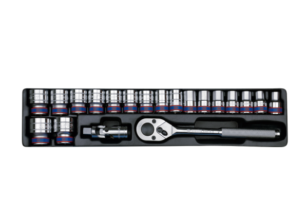 Набір головок 1/2" 20 одиниць 6-ти гранних