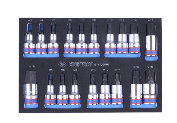 Набір торцевих біт  1/2" 19 одиниць