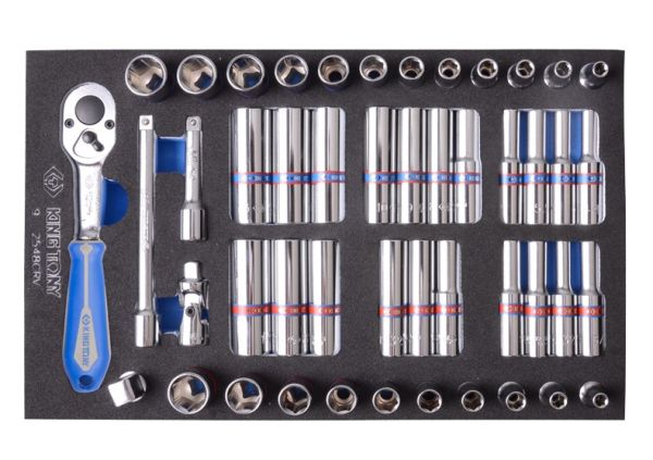 Набір головок в ложементе EVA 48пр. 1/4"