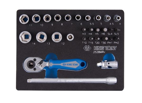 Набір головок 29 одиниць з принаддям