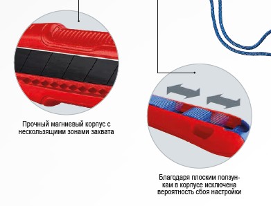 Ніж універсальний з сегментним лезом, висувний 90 10 165 ВК