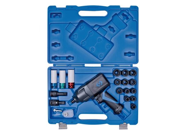 Пневмогайковерт 1/2" з Набіром головок 20 одиниць