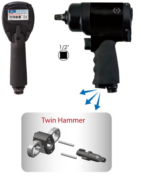 Пневмогайковерт 1/2" 650FT/LBS(881NM) KING TONY