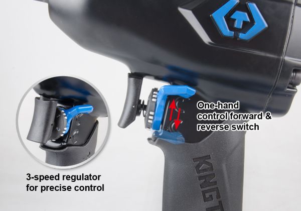 Пневмогайковерт 1/2", 650FT.LBS(881NM)WITH 453517M&19M&21M