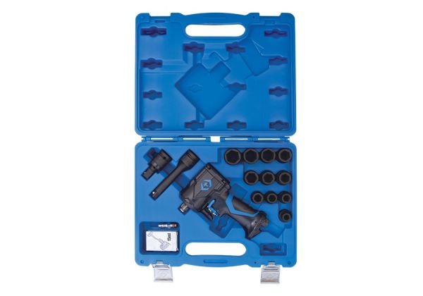 Пневмогайковерт 1/2" міні 678 Нм з головками в кейсі