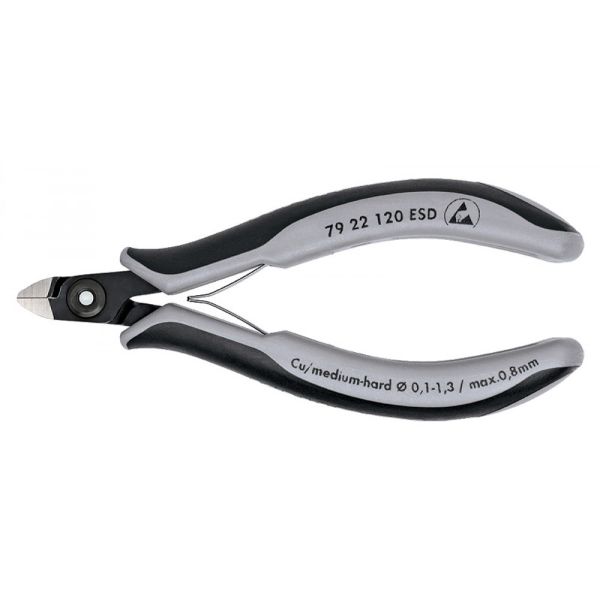 Прецизійні кусачки бокові для електроніки KNIPEX 79 22 120 ESD