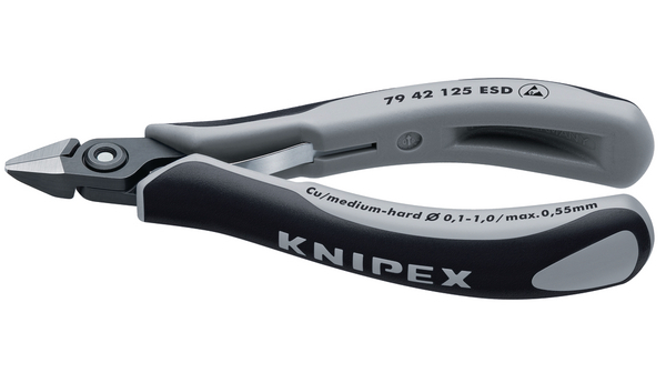 Прецизійні кусачки бокові для електроніки KNIPEX 79 42 125 ESD