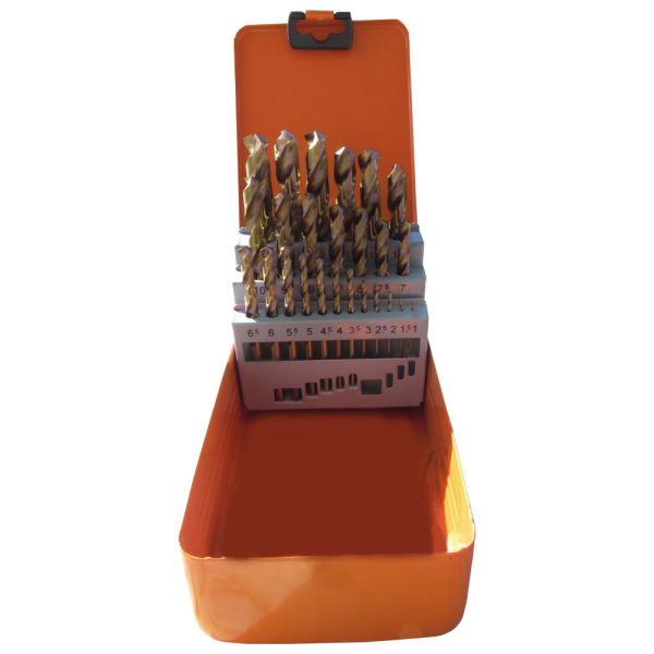 Набір свердел п/м HSS-CO 1-13мм*0,5мм 25шт коробка метал