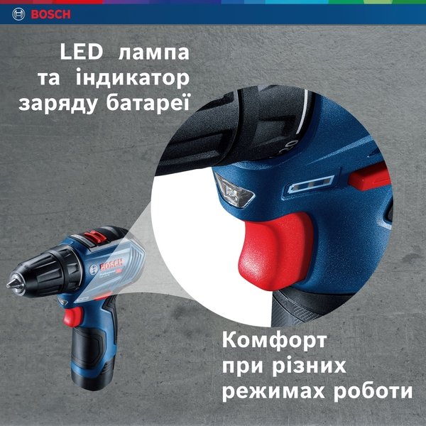 Шуруповерт-дриль Bosch Professional 12V-30 безщітковий (0.601.9G9.000)